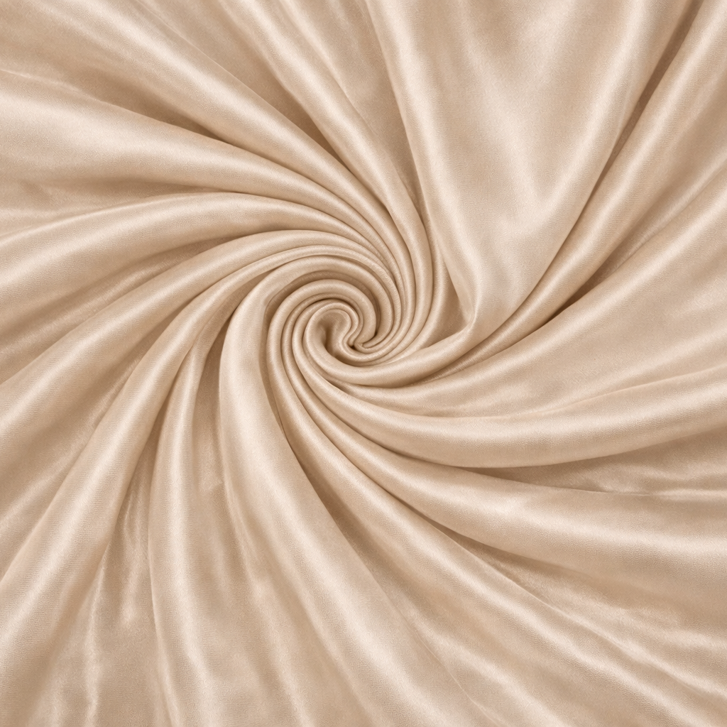 Nos Coffrets Soie Taie d'Oreiller, Masque et Chouchou Champagne