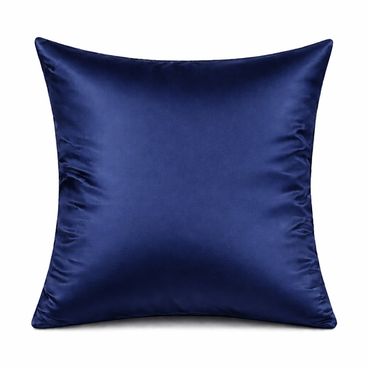 Taie d'Oreiller en Soie Bleu marine