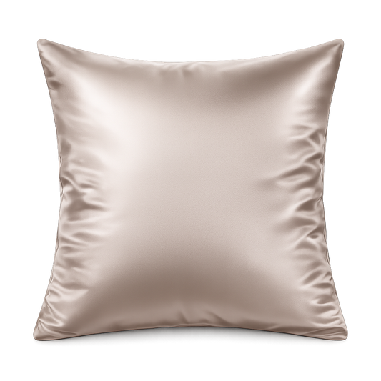 Taie d'Oreiller en Soie Taupe